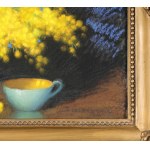 Marian SZCZERBIŃSKI (1899-1981), Mimozy w szmaragdowym wazonie