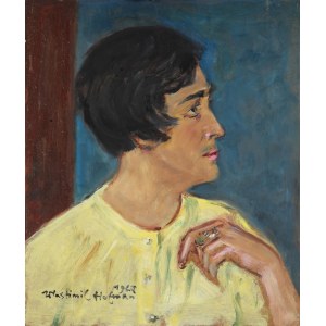 Wlastimil HOFMAN (1881-1970), Portret kobiety z pierścieniem (1967)