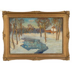 Stefan FILIPKIEWICZ (1879-1944), Winter Landscape with a Stream.