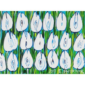 Edward DWURNIK (1943-2018), White Tulips (2018)