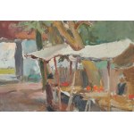 Mieczyslaw JANIKOWSKI (1912-1968), Landscape with a Stall.