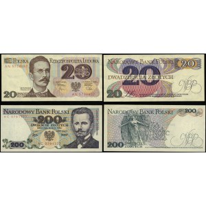 Polska, zestaw 2 banknotów, 1976-1982