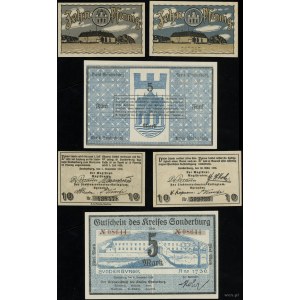 Dania, zestaw 3 banknotów, 1918-1920