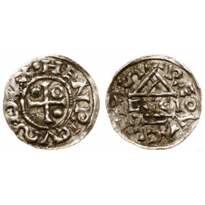 Niemcy, denar, 985-995, Ratyzbona, mincerz Ag
