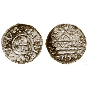 Niemcy, denar, 985-995, Ratyzbona, mincerz Vald