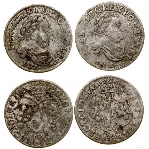 Polska, zestaw: 2 x szóstak, 1682 i 1683, Bydgoszcz