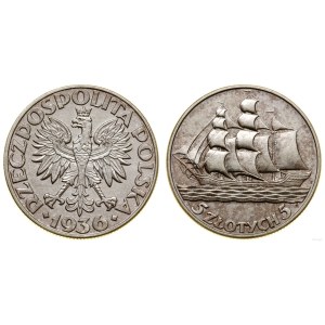 Polska, 5 złotych, 1936, Warszawa