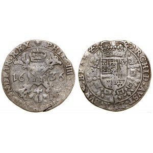 Niderlandy hiszpańskie, 1/2 patagona, 1636, Bruksela