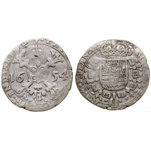 Niderlandy hiszpańskie, 1/4 patagona, 1654, Bruksela