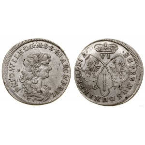 Niemcy, szóstak, 1674 CV, Królewiec