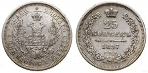 Rosja, 25 kopiejek, 1857 СПБ ФБ, Petersburg