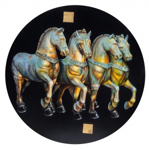 Iwo Birkenmajer (b. 1955), Horses of St. Mark, 2019