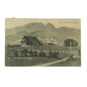 TATRY Ansicht von Giewont, Postauflage, aufgegeben am 13.VII.1907.