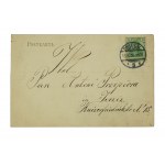 Górka Duchowna - Church and rectory, circulation, mailed 13.06.1905, long address, photo and circulation by L. Durczykiewicz in Czempin
