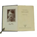 HITLER Adolf - Mein kampf, 1943 edition with portrait, navy blue binding