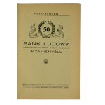 KOZŁOWSKI Konrad - Bank Ludowy w Zaniemyślu 1888-1938, RZADKIE