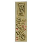 Bookmarks - 7 pieces - Military libraries, 1967.