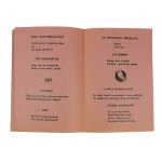 Schnörkel und Ausschnitte von Teilnehmern an der Siebten Bromberger Bibliophilen-Auktion, Auflage 250 Exemplare, 1976. - drei Stücke in verschiedenen Farben