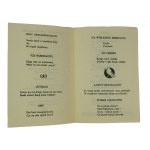 Schnörkel und Ausschnitte von Teilnehmern an der Siebten Bromberger Bibliophilen-Auktion, Auflage 250 Exemplare, 1976. - drei Stücke in verschiedenen Farben