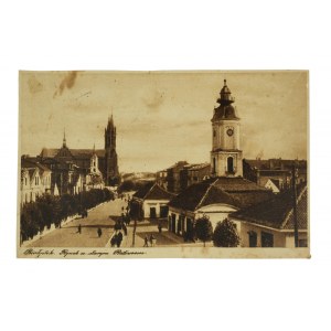 BIAŁYSTOK Market Square with old Town Hall , circulation, mailed 15.II.1919.