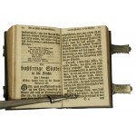 [KLOCEK - 3 titles] General songbook with addition of prayers and texts / Allgemeines Gesangbuch nebst einem Anhang von Gebeten und Texte, Kiel 1799, clasp buckles dated 1789