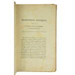 Observations politiques a propos de la lettre d'un Polonais a un ministre Russe [Politische Anmerkungen zu einem Brief eines Polen an einen russischen Minister], Paris 1905.