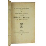 Observations politiques a propos de la lettre d'un Polonais a un ministre Russe [Politische Anmerkungen zu einem Brief eines Polen an einen russischen Minister], Paris 1905.