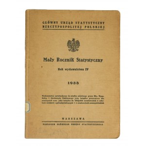 Small Statistical Yearbook 1933, Warsaw 1933,