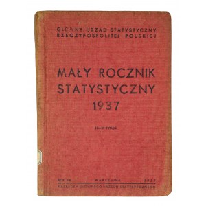 Mały rocznik statystyczny 1937, Warszawa 1937r.,