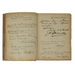 [MANUSCRIPT] Unique album by Rev. Jan Sieminski [1836-1920] with entries of prominent Poles. Dozens of entries and autographs from 1880 to 1918. Drawing by Stanisław Ignacy Witkiewicz ! UNIQUE