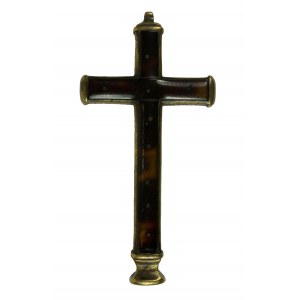 Krzyż Zakonu Kapucynów, szylkret, XVII/XVIIIw. [?], Francja, 4 x 8,5cm