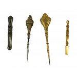 Needles / pins / hair pins [2 pieces], needle holder [1 piece], 19th/early 20th century