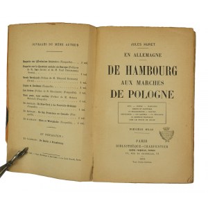 HURET Jules - En allemagne. De Hambourg aux marches de Pologne / Z Hamburga w kierunku Polski, Paris 1908r.