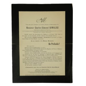 Charles Edmund KOWALSKI (Charles Edmund Kowalski) [1849-1914], Chefingenieur der Eisenbahn von Paris nach Lyon und zum Mittelmeer, Ritter der Ehrenlegion