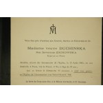 Wdowa DUCHINSKA, z domu Seweryna Zochowska [1814-1905]