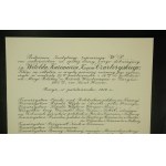 Witold Kazimierz Czartoryski [1876-1911] Signed Institutions invite W.P.... to a service for the repose of the soul of their benefactor the late Witold Kazimierz Prince Czartoryski, to be held on the eve of the first anniversary of his death (...), Pari