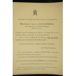 Seweryna DUCHIŃSKA née Żochowska primo voto Pruszakowa [1816-1905], Polish poet, publicist, translator, honorary member of the Society of the Polish National Museum in Rapperswil since 1894