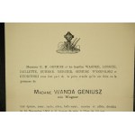 Wanda GENIUSZ, née Wagner [1851-1901], wife of Mieczyslaw Geniusz [Suess Canal], daughter of Jozef Bogdan Wagner [director of the National Government Printing House - January Uprising].