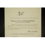 Madame veuve KOSIOROWSKI [Pani wdowa KOSIOROWSKI] z domu Marie Aurelie Lachner [1847-1907]