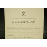 Gertruda SZCZEPANSKA (fr. Gertrude SZCZEPANSKA [1853-1916] Siostra Miłosierdzia św. Wincentego a Paulo