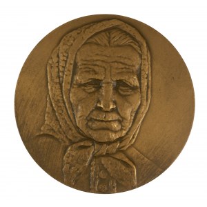 Medal Paulina HOŁYSZOWA 1892-1975 folk poetess of Chelm land, PTTK 1978.