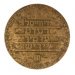 JARNUSZKIEWICZ Krystyn Medaille SZALOM ASZ 1880-1957 in Erinnerung an einen großen Schriftsteller - Kutno - Heimatstadt