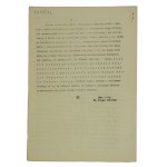 [2 DSP] Przemówienie wygłoszone przez gen. B. Prugar-Ketling w dniu 21 września 1945r. na zebraniu zwołanym w Meilen w sprawie repatriacji i osadnictwa 2 D.S.P., maszynopis