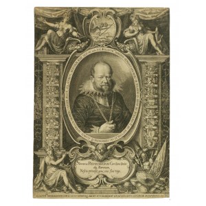 [17. Jh.] Kupferstich des Barons Gundacker von Polheim im Alter von 44 Jahren, von Lucas Kilianus