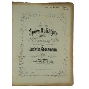 [Jahrhundert] Notizbuch mit einer Sammlung von Werken, die um die Mitte des neunzehnten Jahrhunderts von bedeutenden polnischen Komponisten veröffentlicht wurden, darunter: L. Grossmann, Filipina Brzezińska, Maria Szymanowska. Autogramme und Widmung von L