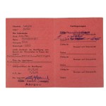 [2 DSP] Passierschein für den Besuch der Kantine Leon Drogoslaw Truszkowski [1915-1967] Sammler, Gutsbesitzer