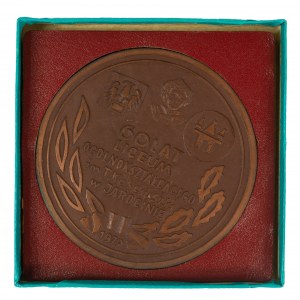 Medal and pin 60 years of T. Kosciuszko High School in Jarocin 1919-1979