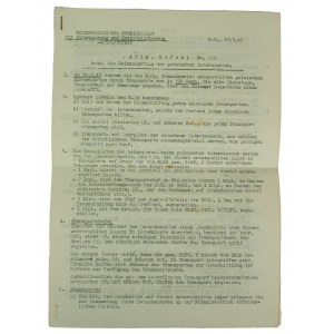 [2 DSP] Allgemeiner Befehl über die Repatriierung polnischer Internierter [maschinenschriftlich wiedergegeben], 12.5.1945, deutsch