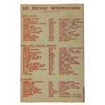 A set of programs and songs from theatrical and revue performances, 1950s, an array of French cinema stars