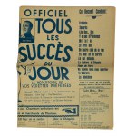 Zestaw programów i piosenek z przedstawień teatralnych i rewiowych, lata 50-te XX wieku, plejada gwiazd kina francuskiego